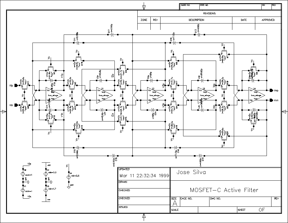 MOSFET-C ladder filter