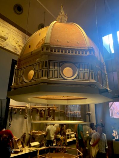 Hanging scale model of Il Duomo's famous dome