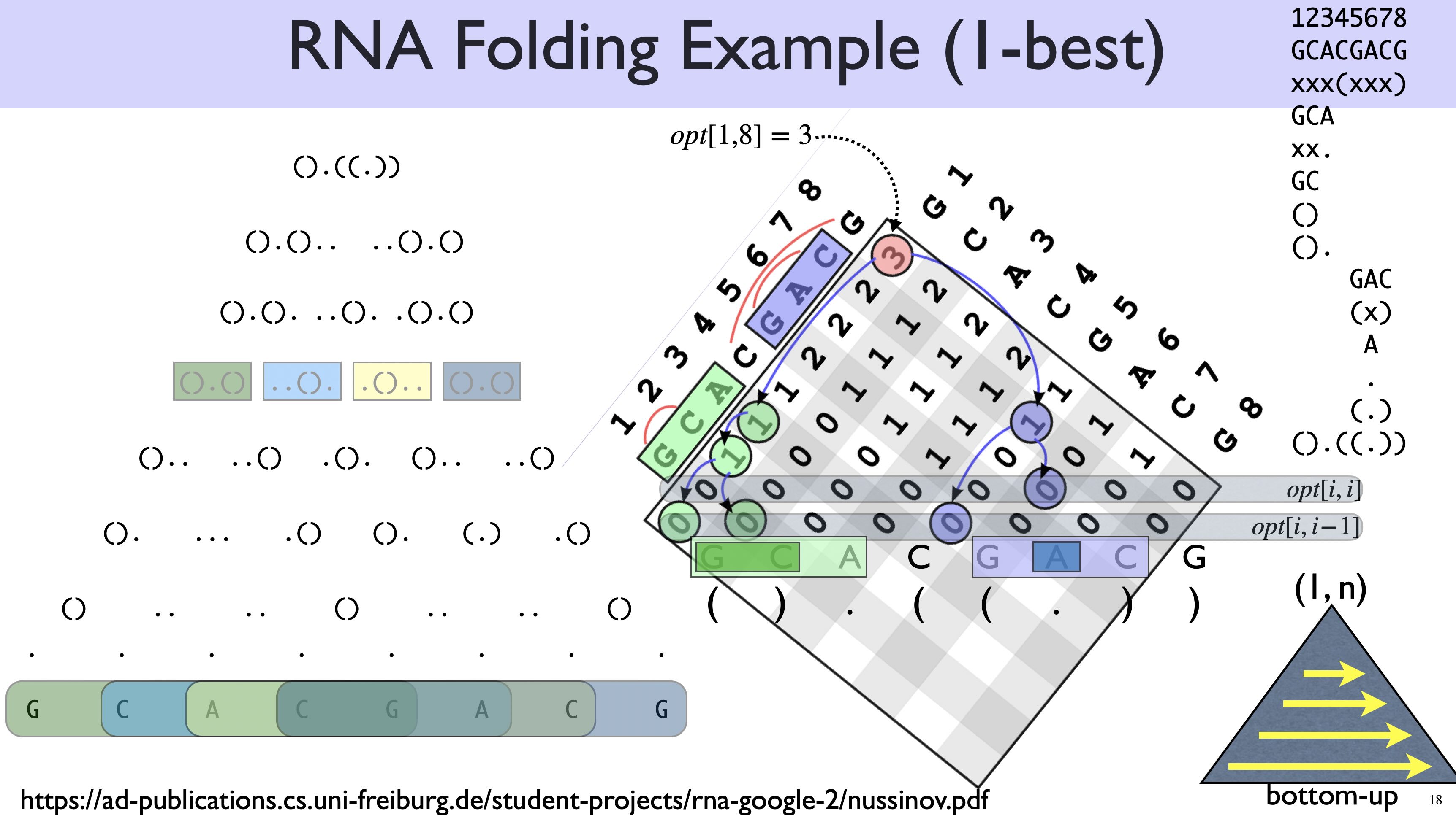 RNA folding as Nussinov