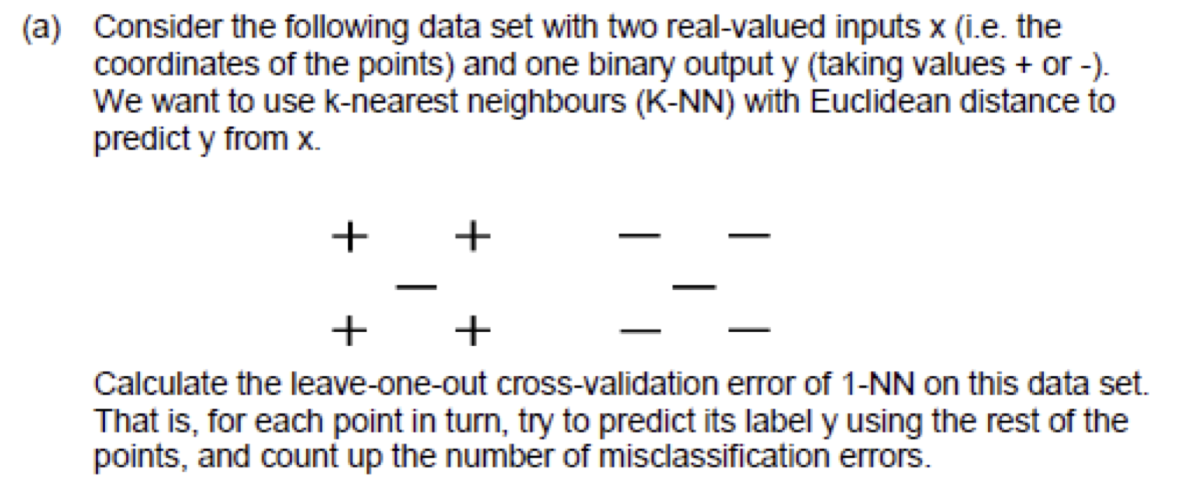 In cross validation, we divide the data into N pieces, and iteratively train on N-1 pieces and test on the remaining one.