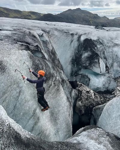 Ice Climbing Glacier in Iceland