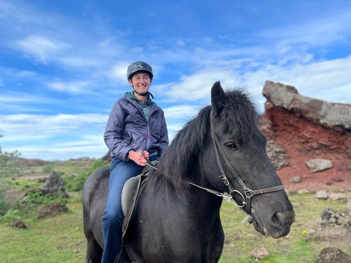 Riding an Icelandic Horse