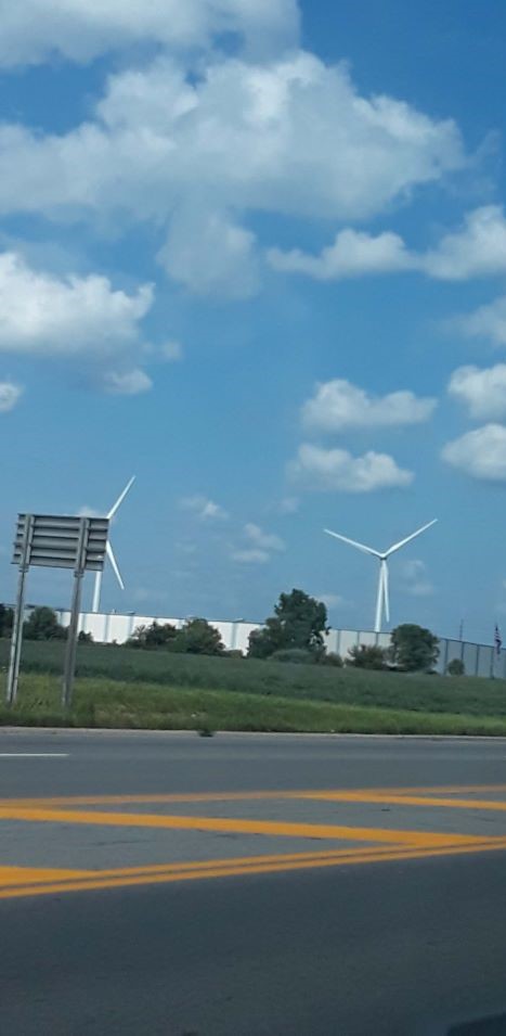 First time seeing windmills while living on my own; in Findlay, Ohio