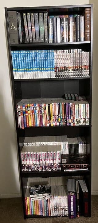 A collection of books (mostly manga and light novel) that the owner enjoys.