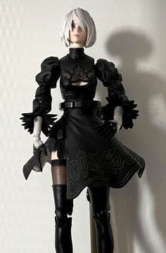 A figure of my favorite character 2B from my favorite game of all time.