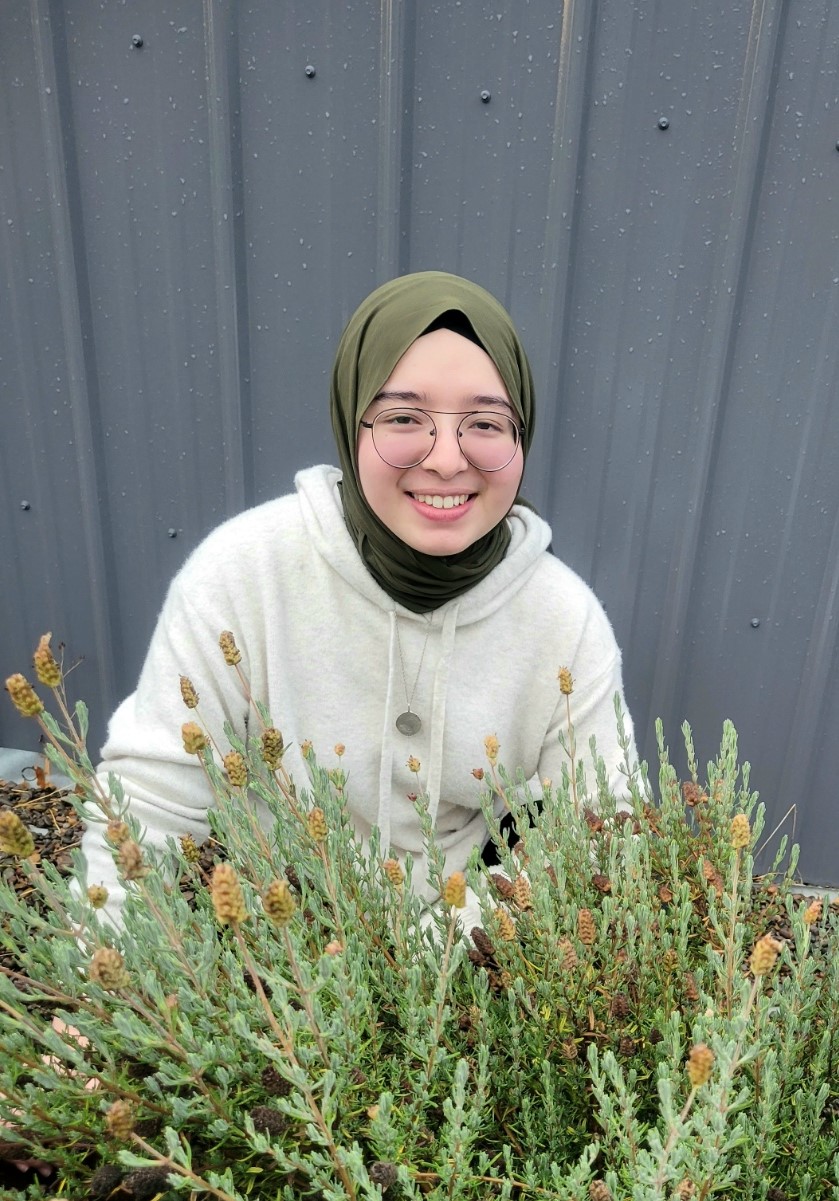 Photo of Fatima in a green hijab