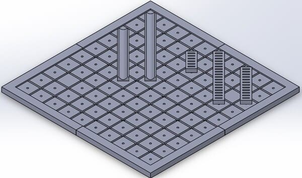 Model of Chutes and Latter 
                    that was designed to be 3D printed