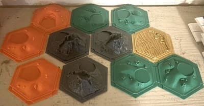 Catan Pieces that have been 3D printed