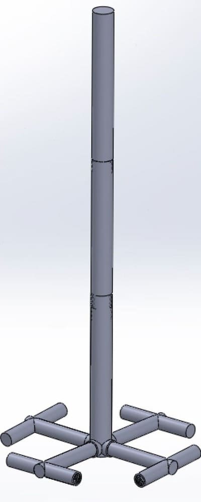 CAD model of a Frisbee game that my Dad created