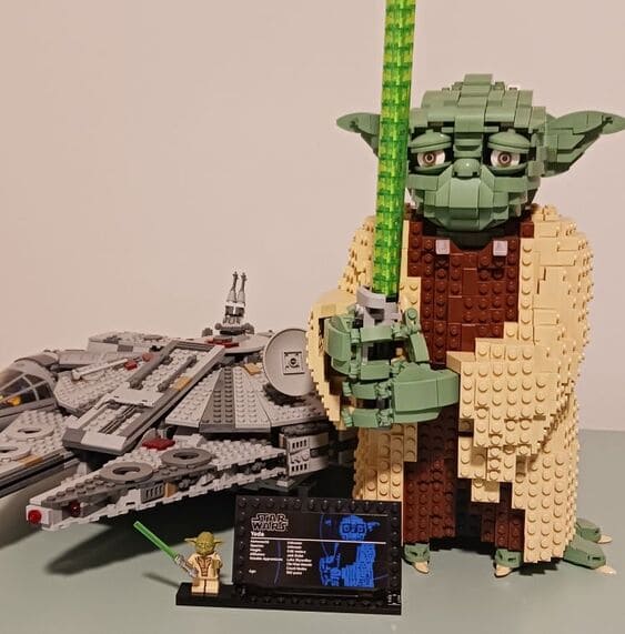 lego star wars yoda and Millennium Falcon
