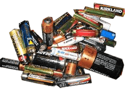 Pile of batteries