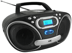 Boom Box Compact Disc and Cassette Player